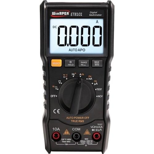 WINAPEX Digital Multimeter Tester 3 5/6 1000V 10A AC DC 6000 True RMS Digital Voltmeter