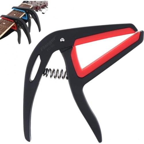 Flanger Light Portable Durable Guitar Capo with Replaceable Silicon Cushion for Guitar Ukulele Tuning 2 Colors Optional