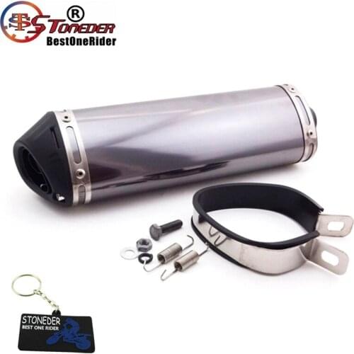 STONEDER Racing 38mm Silence Exhaust Muffler Removable Silencer Clamp For Dirt Bike Motorcycle Motocross ATV TRX CRF KLX DRZ