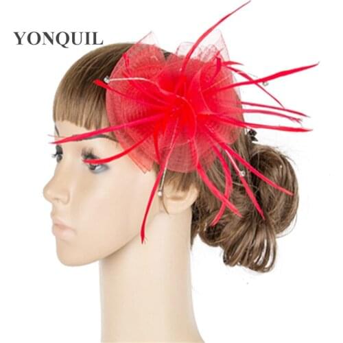 Multiple Color Artistic Fascinator Headwear Colorful Mesh Birthday Headpiece Wedding Hat Suit For All Season MYQ046