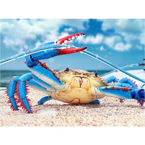 5d Full Square/Round Diamond Painting Beach Sea View Animal Crab Line Embroidery Mosaic Cross stitch Rhinestone Home Decor gift