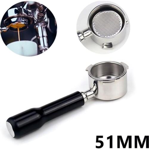 Top Sale 51MM Coffee Bottomless Portafilter for Delonghi EC680/EC685 Filter Replacement Filter Basket Coffee Accessories