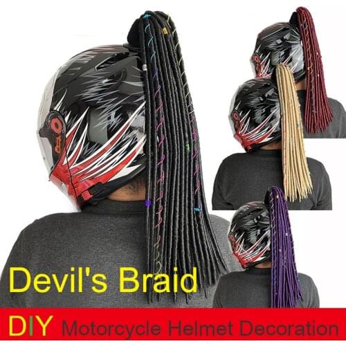 Fashion Motorcycle Helmet Dirty Braid Motocross Full Face Off Road Helmet Deco Electric Bike Accessories Cosplay Car Styling