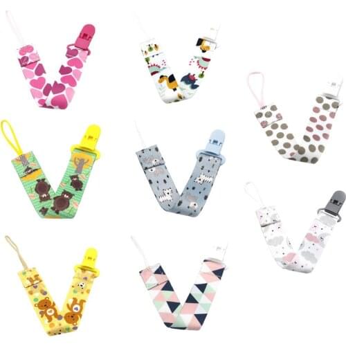 New Baby Pacifier Clips Potable Anti-lost Pacifier Chain Holder For Baby Teething Soother Chew Toy Dummy Clips
