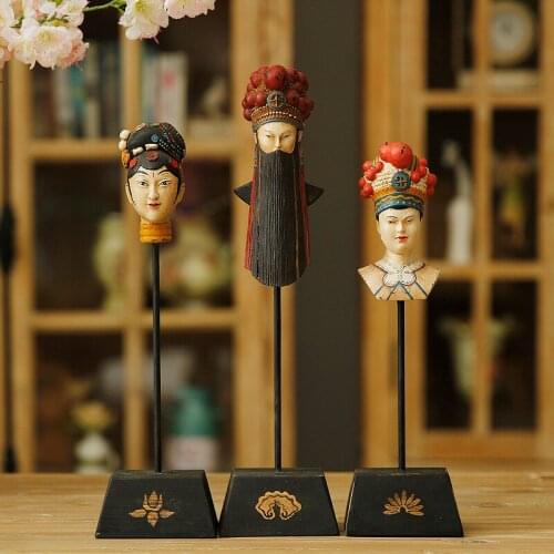 Creative personality characteristics of Ming and Qing Dynasty Classical gifts Home Furnishing Peking opera characters decoration