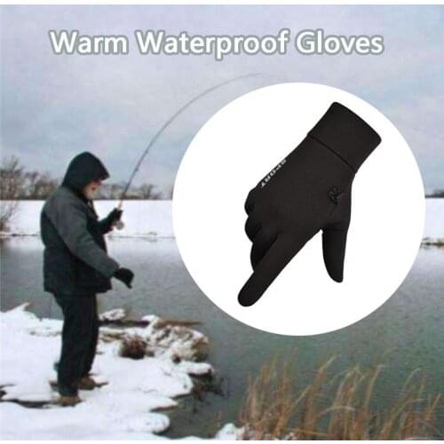 1 Pair Mens Winter Warm Gloves Waterproof Windproof Anti-slip Gloves Winter Gloves Touchscreen for Cycling and Outdoor Work 6
