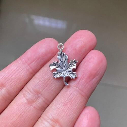 30pcs Maple Leaf Connector Pendants Charms Jewelry Making DIY Mens WomenNecklace Bracelet Handmade Crafts Accessories
