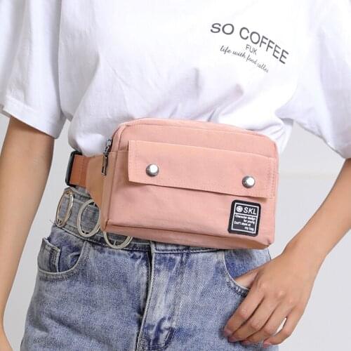 Piler Women Waist Pack Female Chest Pouch Oxford Nylon Bag Waterproof Phone Envelope Purses Ladies Belt Small Shoulder Bag