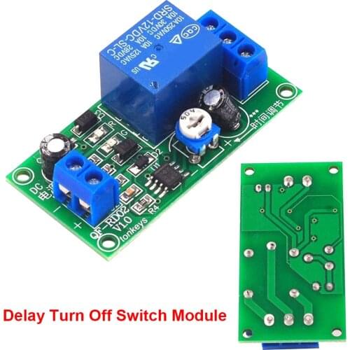 60 Seconds Adjustable Delay Relay Module DC 12V Time Adjsutable NE555 Timming Timer Relay Control Switch Board