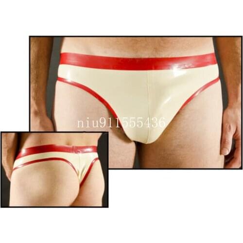 Sexy Latex Underwear Boxer Shorts Briefs Handmade Men Short Pants My Hero Academia Cosplay