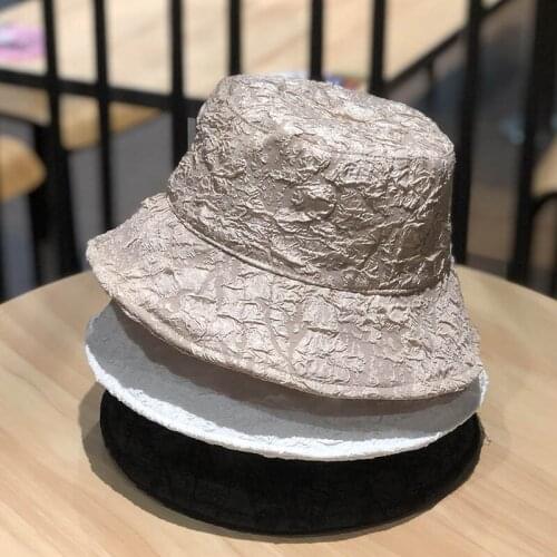 Fisherman Hat Female Japanese Spring and Summer Leisure Fashion Sunscreen Shade Wild Basin Hat Bucket Hat Beach Hat Outdoor Hat
