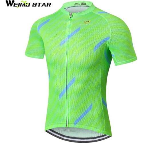 Light Green Jersey Cycling Jersey WEIMOSTAR Men Short Sleeve Breathable Summer Bicycle mtb Ropa Ciclismo Bike Jersey Tops