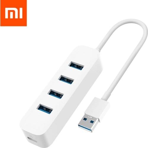 Original Xiaomi 4 Ports USB3.0 Hub Stand-by Power Supply Interface USB Hub Extender Connector Adapter for Tablet Computer