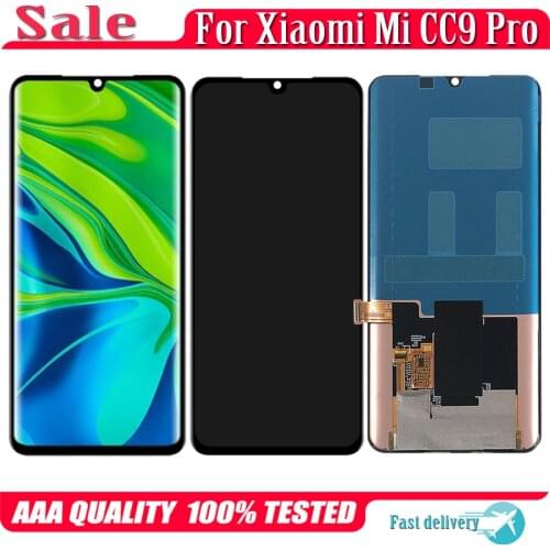 Original Display Replace 6.47" For Xiaomi Mi CC9 Pro M1910F4E LCD Touch Digitizer Screen Assembly For Xiaomi CC9 Pro