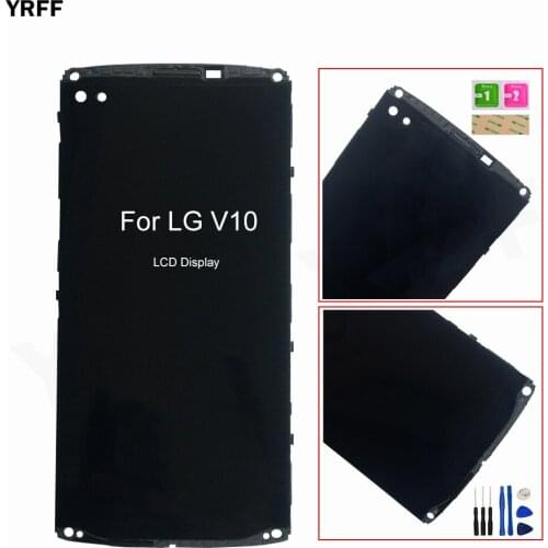 V10 LCD Display Screen For LG V10 H960 H968 H900 VS990 LCD Display Touch Screen Digitizer Sensor Panel Repair Parts With Frame