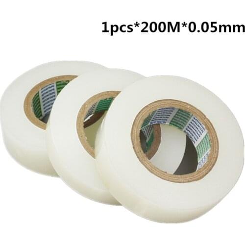 1pcs * 200M * 0.05mm PE transparent protective film tape metal hardware glass stainless steel protective film