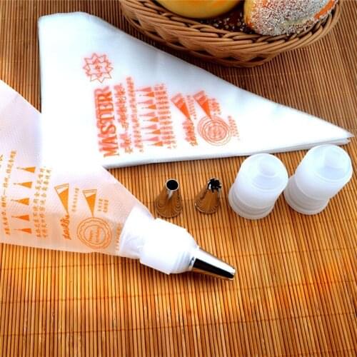 20pcs Disposable Piping Bag Pastry Bag Icing Piping Fondant Cake Cream Bag Cupcake Decorating Tools Cake Nozzles Pastry Bags