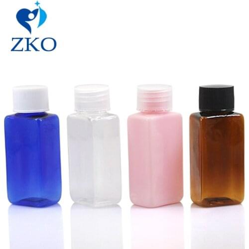 500pcs/lot 30ml empty plastic square shape bottle Flip Top Cap For Cosmetic Bottle spray bottle free shipping refillable bottle