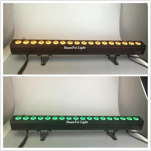 6lot professional lighting dj led rgbwa wall washer dmx led washer wall light ip20 led bar rgbwa 18*15w