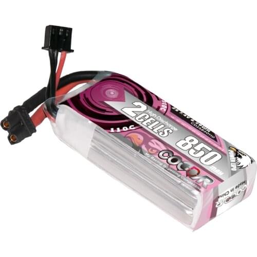 CODDAR LiPo Battery 2S 850MAH 7.4V 110C XT30 XT60 Plug For Beta95X FPV Drone Helicopter RC Racing Parts