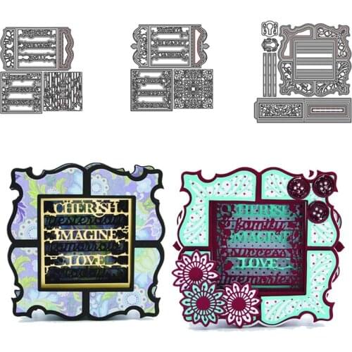 CH New Arrival Cherish Metal Cutting Dies Embossing Scrapbooking Stencil Craft Cut Dies For DIY Card Crafts Handmade