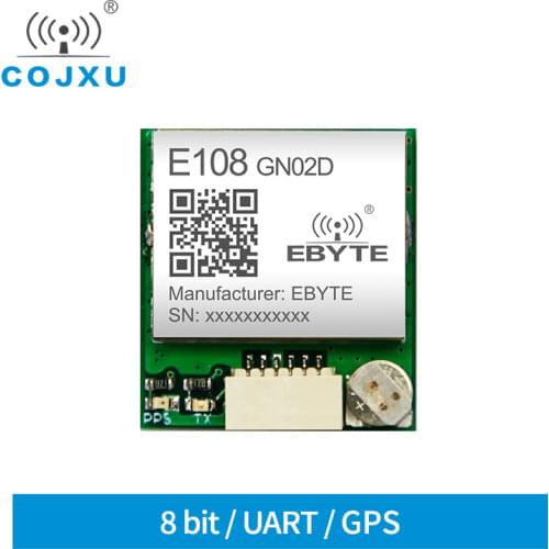 E108-GN02D NMEA0183V4.1 10Khz 2.8V GPS GLONASS GALILEO QZSS SBAS 6pin DIP Satellite Positioning Module