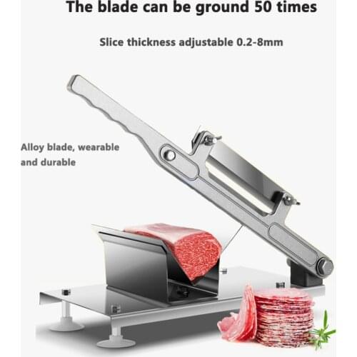 Commercial Stainless steel meat slicer Multi-function cutting machine for pork/potato/vegetables/mutton/chicken/deli shop Manual