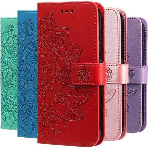 Flower Flip Wallet Leather Phone Case For Xiaomi 11 Ultra 10T Lite POCO X3 C3 M2 M3 Redmi 8 8A 9A 9C Note 9 9S 9T 10 Pro Cover