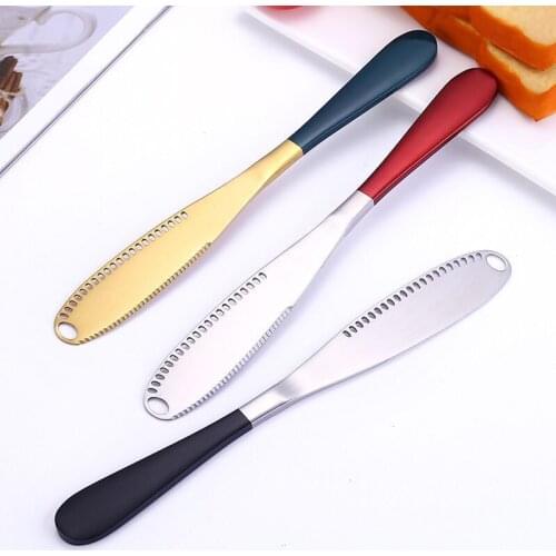 Kitchen Tools Stainless Steel Cheese Butter Knife Tableware Bread Jam Knife Dinner Set Eco Friendly Dinnerware Set Cutlery Set