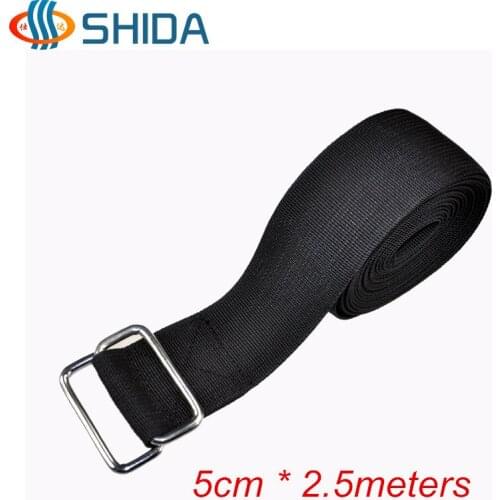 New Double Metal Buckle 2pcs 5cm*2.5meters Ratchet Tie Down Strong Polypropylene Webbing Quick Lock Strap Luggage Cargo Belt