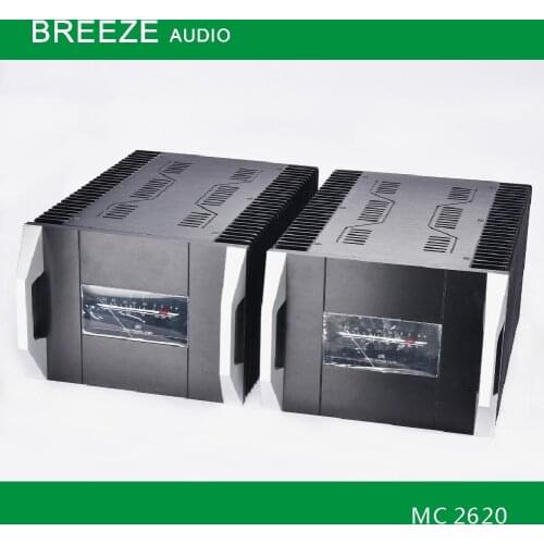 2021 Breeze New 1pair Balck Full Aluminum Class A Amplifier Chassis VU Meter Amp Case Heatsink