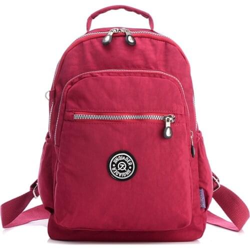 New Fashion Women Backpack Female Waterproof Nylon School Bag Travel Shoulder Bags Leisure Knapsack For Girl College Bagpack