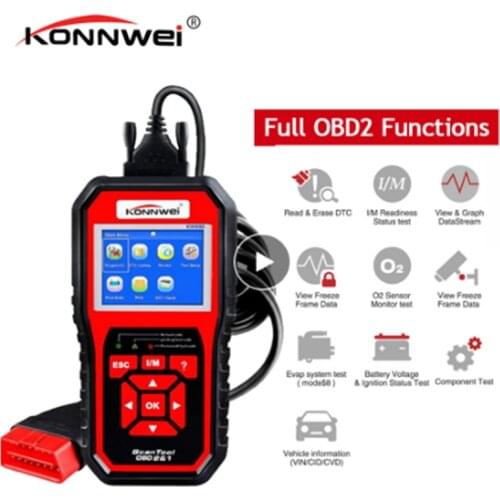 New Professional OBD2 Scanner Auto Diagnosis Code Reader Scaner Tools KW850 Automotive code scanner Better AL519 Car-Detector