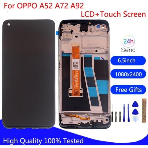 Original For Oppo A72 A92 A52 2020 CPH2069 CPH2067 LCD Display Touch Screen Phone Parts For OPPO A52 4G 2020 Screen LCD