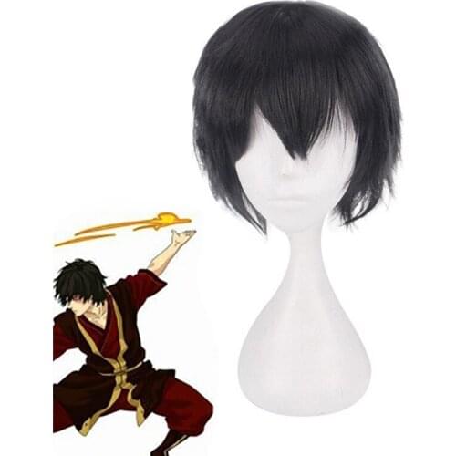 Avatar The Last Airbender Prince Zuko Cosplay Wig for for Halloween Party Heat Resistant Hair Costume Accessories