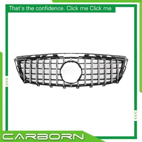 For-Mercedes For-Benz CLS-class W218 GT Style 2011-2014 with Emblem Pre-facelift Front Bumper Racing Grille