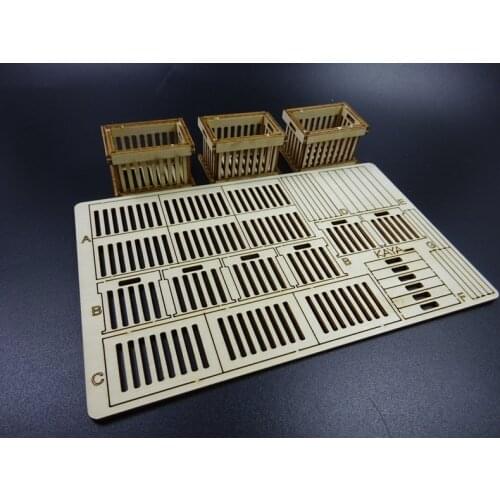 Scene with Fruit Wooden Frame Sundries Frame for 1/14 Tamiya RC Truck Trailer Tipper Scania MAN Benz Actros Volvo Car Diy