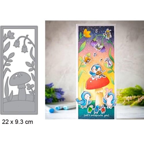 Fairy Glade Scene Vertical Die Metal Cutting Dies Stencil For Scrapbooking Album Photo Paper Cards Crafts Handmade New Die Cut