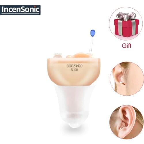 IncenSonic Hearing Aids Audifonos NEW Small Inner Ear Invisible Hearing Aid Aids ITC Mini Inside The Ear Sound Amplifier Device