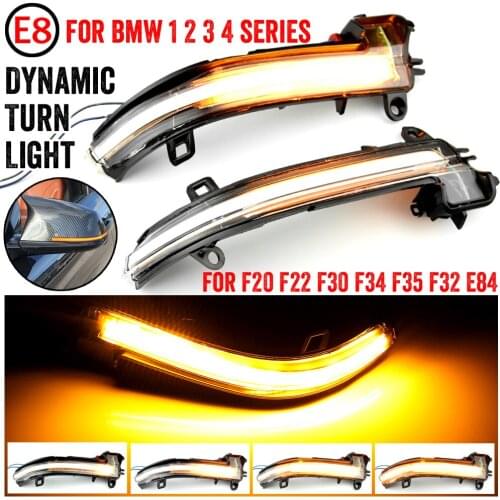 LED Repeater Light Mirror Flashing Light Side Wing Dynamic Turn Signal Blinker For BMW F20 F21 F22 F30 E84 1 2 3 4 Series