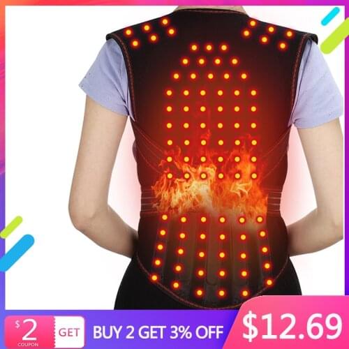 Tourmaline Self-heating Back Support Shoulder Spine Lumbar Posture Correction Magnets Heating Therapy Pain Relief Corset