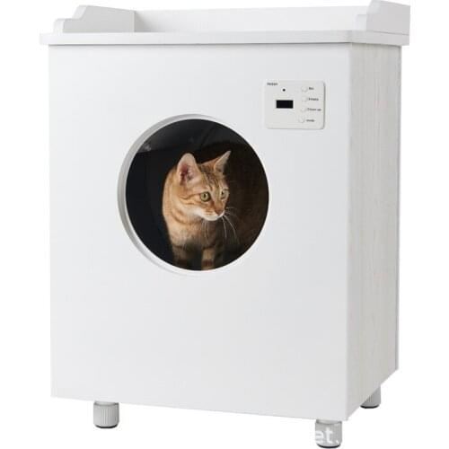 Smart fully closed square Automated Auto Self Cleaning Litter Cabin large new design litter box with lid