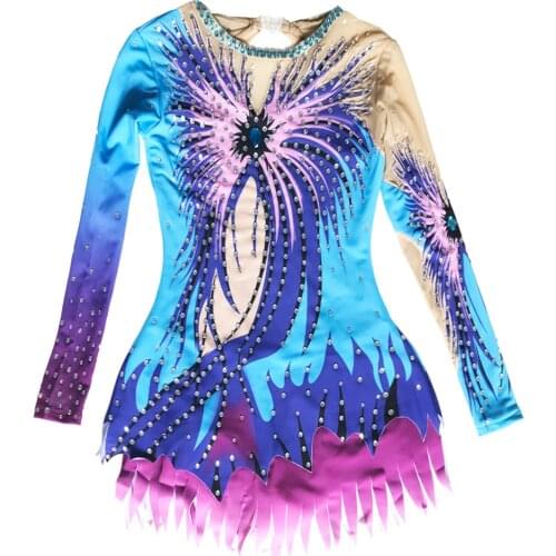 Kids/Adult Artistic gymnastics competition uniform Professional leotard custom size