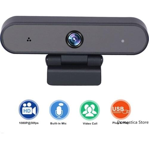 Conference USB Camera Computer Live Online Class Built-In Microphone Genuine Full HD 1080P For Laptop Auto Focus Webcam Camera
