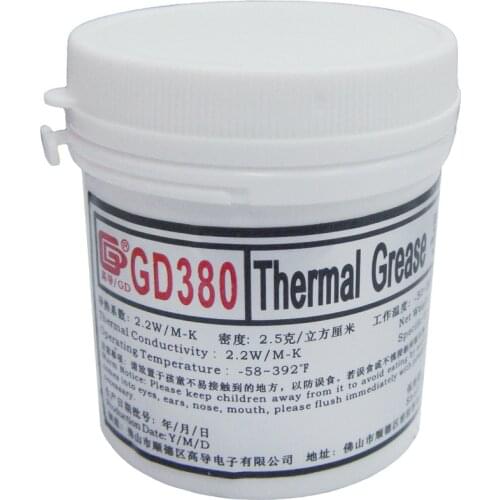 High Guide Gd380 Heat Conduction Grease Dissipate Heat Silica Gel Ointment Gray Net Weight 150G Can Small Canning
