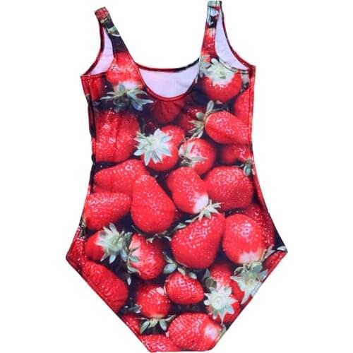 Red 3D Digital Print Womens Summer Beach Bodycon Suits One Piece Swimsuits S To 4xl Plus Size Maillot De Bain Femme 3 Patterns