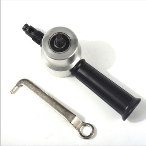 1set Double Head Sheet Nibbler Saw Cutter Tool Drill Attachment Free Cutting Tool Nibbler Sheet Metal Cut
