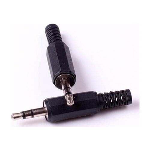 10Pcs/lot Black Plastic Housing 3.5mm Audio Jack Plug Headphone Connector