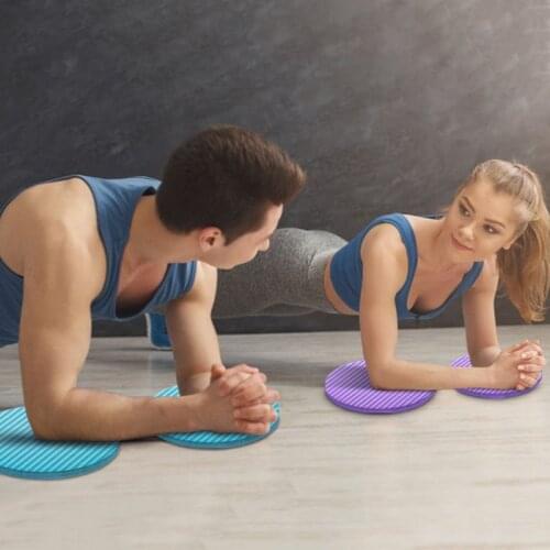 2pcs Flat Support Pad Elbow Knee Wrist Protection Yoga Fitness Nonslip Round Mat