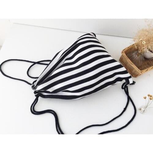 5 Pieces/lot Girls Boys Drawstring Backpacks 3D Print Canvas School Bag For Teenagers Women Travel Shoulder Bag